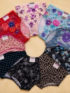 NWT Size 14-28 Various Pattern Luxury Panty Bundle-Multicolor & Styles 3 for $25